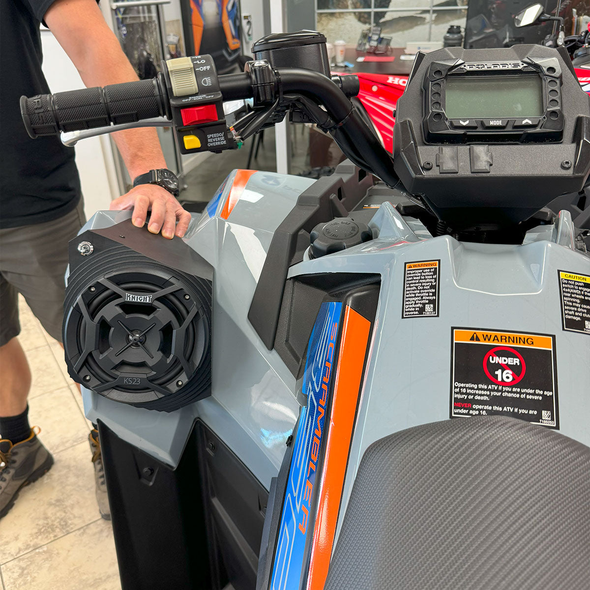 Polaris Scrambler 850/1000 (13-25) Bluetooth LED ATV Sound System