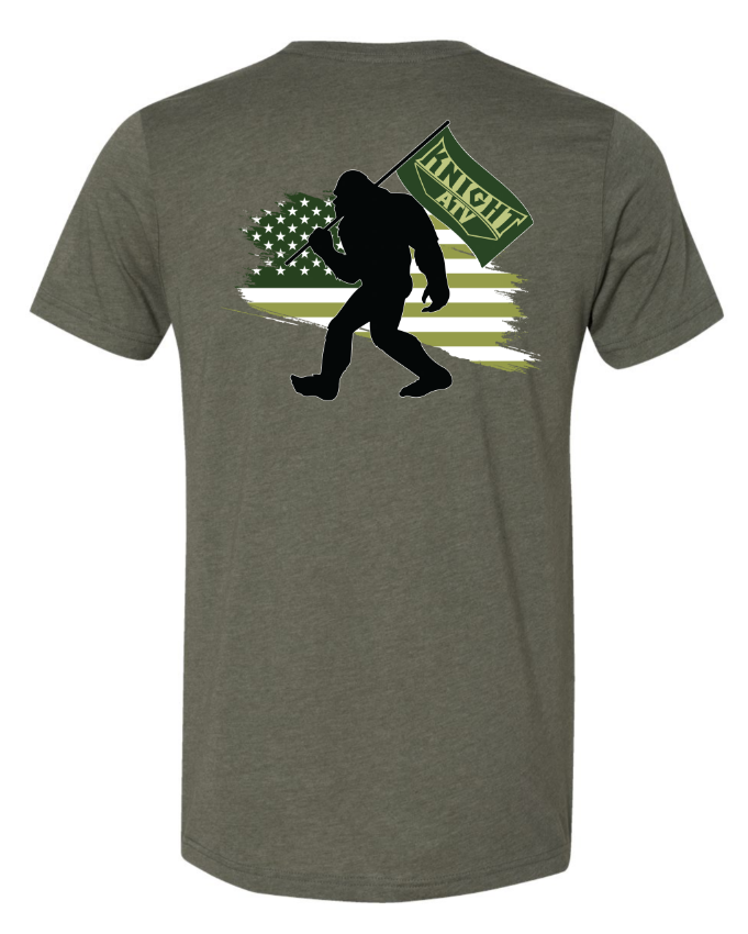 Sasquatch Military Green T-Shirt