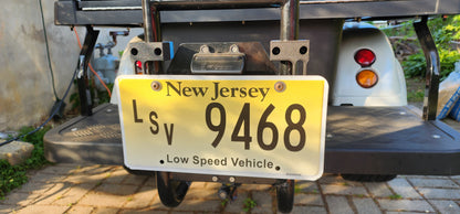 License Plate Mount for Golf Carts