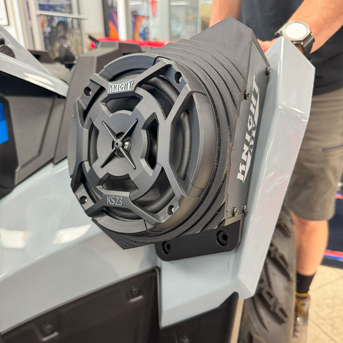 Polaris Scrambler Bluetooth ATV Speaker Pods - Fender Mounted