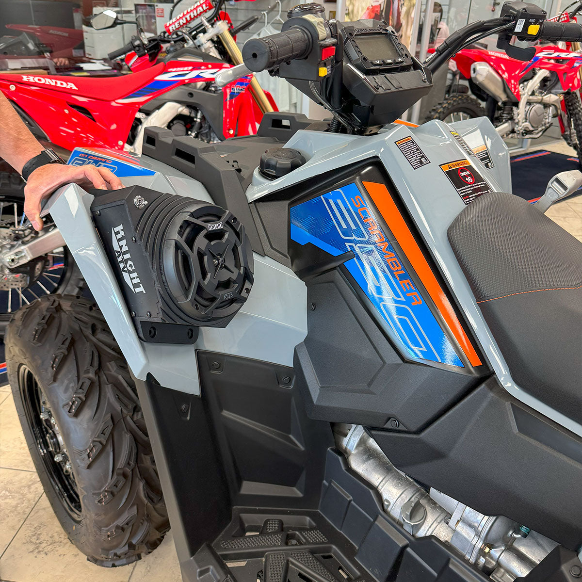 Polaris Scrambler 850/1000 Waterproof Fender Speaker Pods
