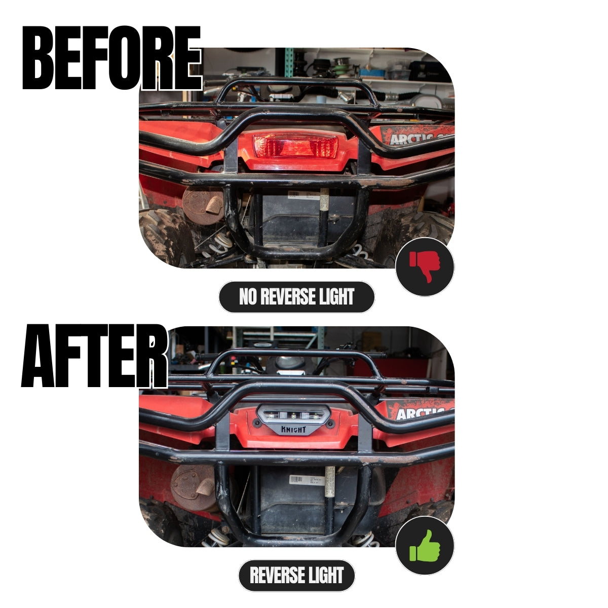 Arctic Cat Tail Light with Reverse Light