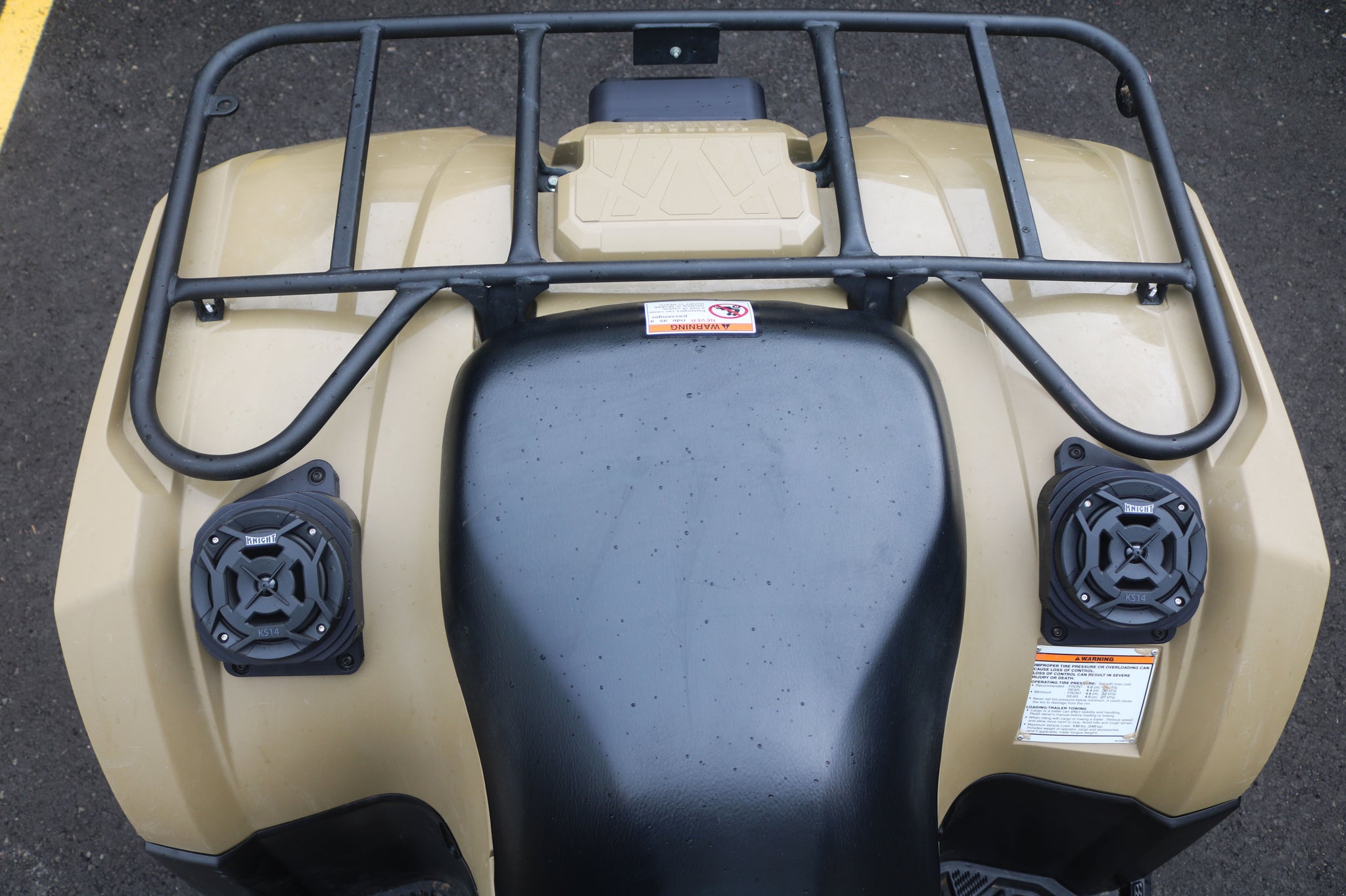 2018-2026 Yamaha Kodiak 450 Waterproof Rear Fender Speaker Pods