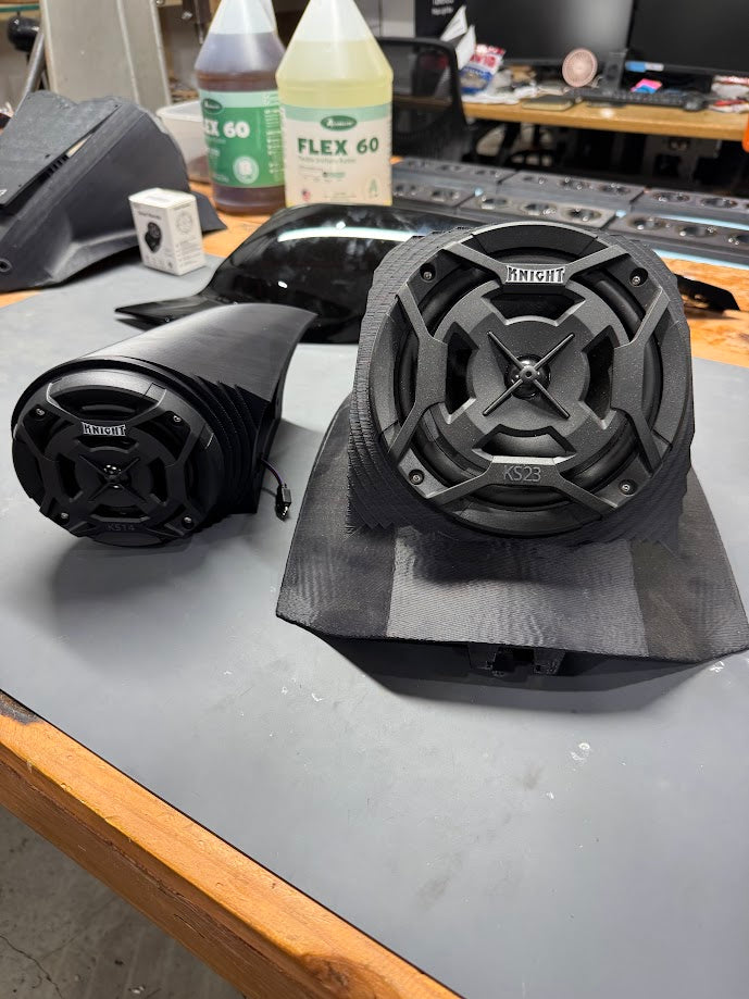 Can-Am Ryker Trinity Kit, 6.5" Hood Speaker, 4" Side Pod Speakers with Bluetooth Amp