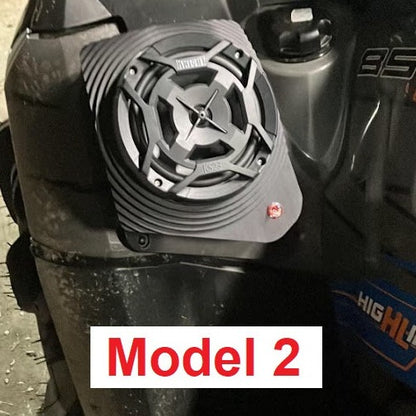 Polaris Sportsman Bluetooth ATV Speaker Pods - Fender Mounted