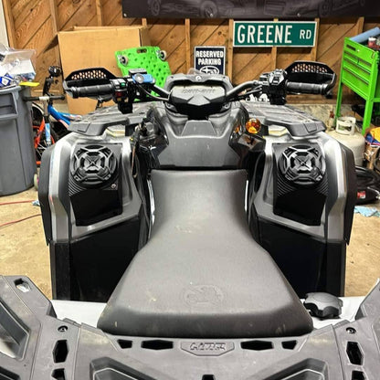 Can-Am Outlander Bluetooth ATV Speaker Pods - Fender Mounted