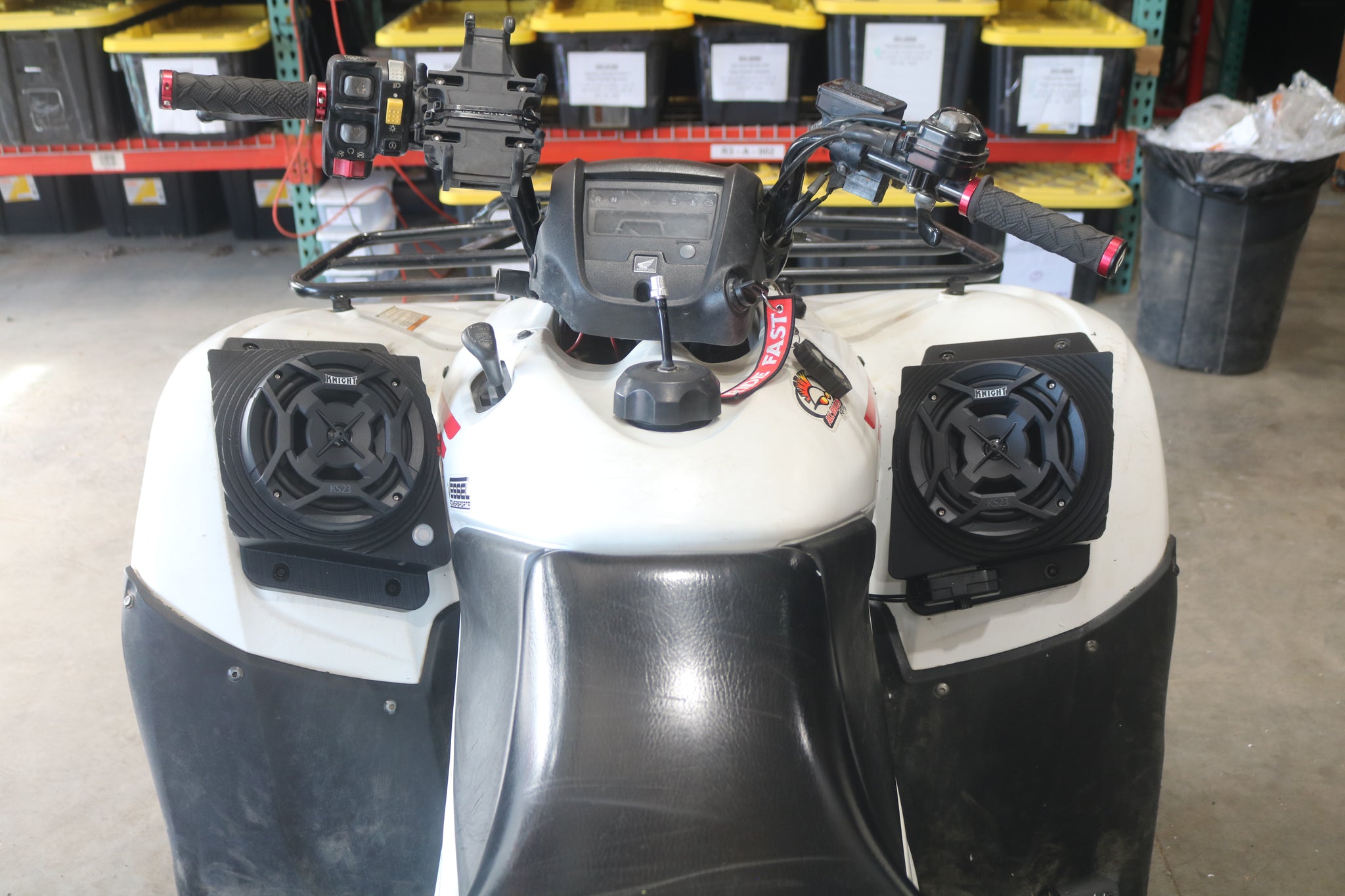 2007 to 2013 Honda FourTrax Rancher TRX420 Waterproof Fender Speaker Pods