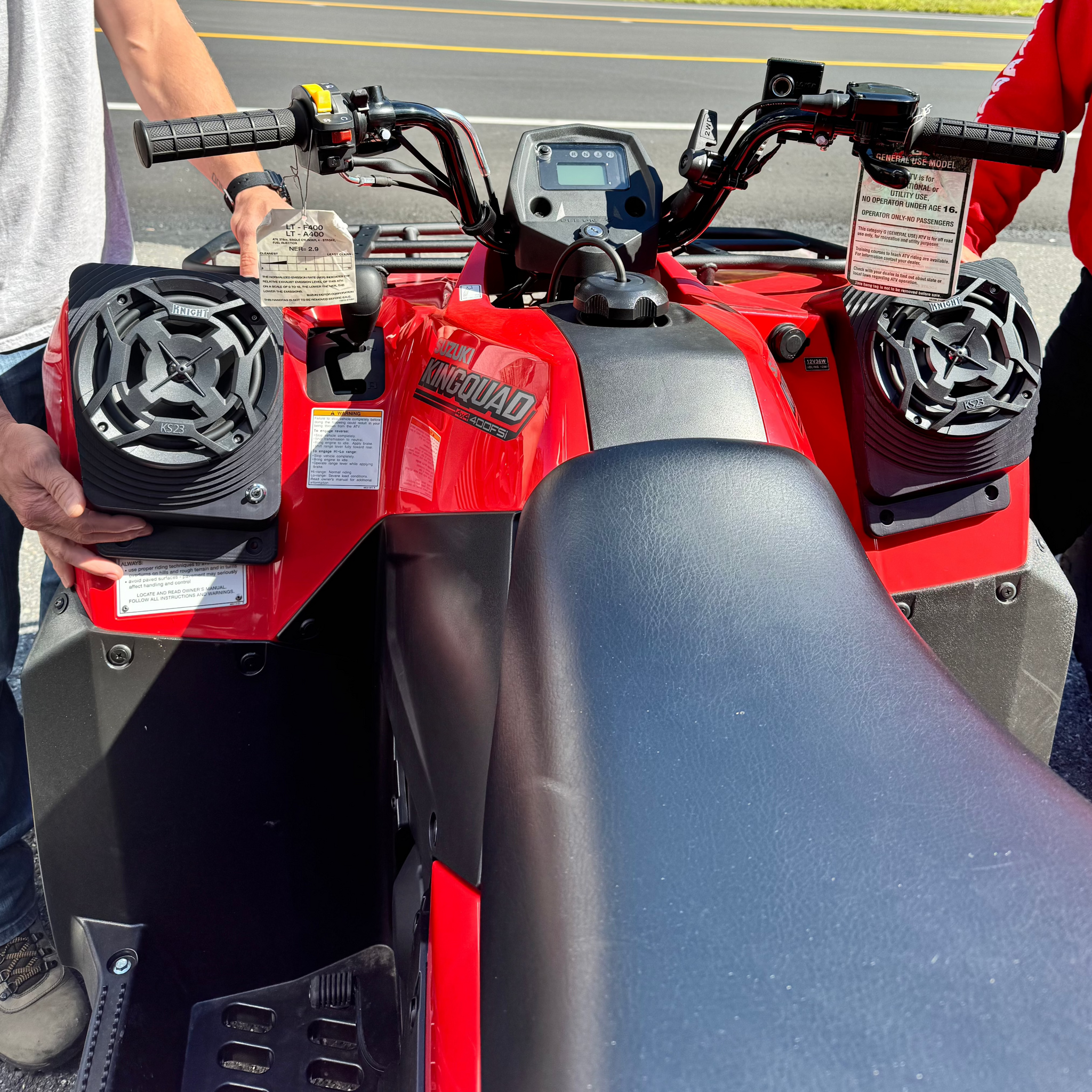 Suzuki KingQuad 400 Waterproof Fender Speaker Pods