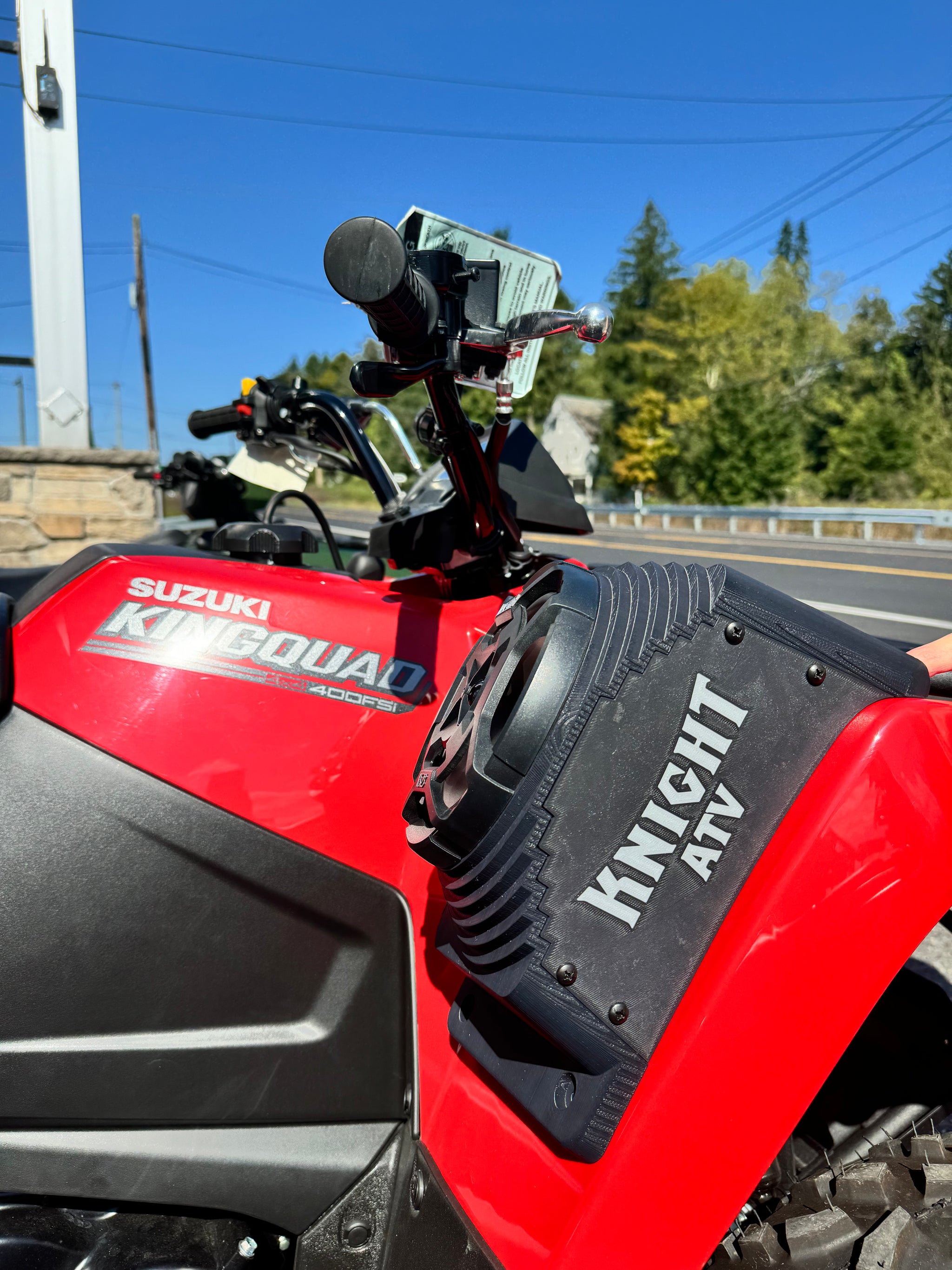 Suzuki KingQuad 400 Waterproof Fender Speaker Pods
