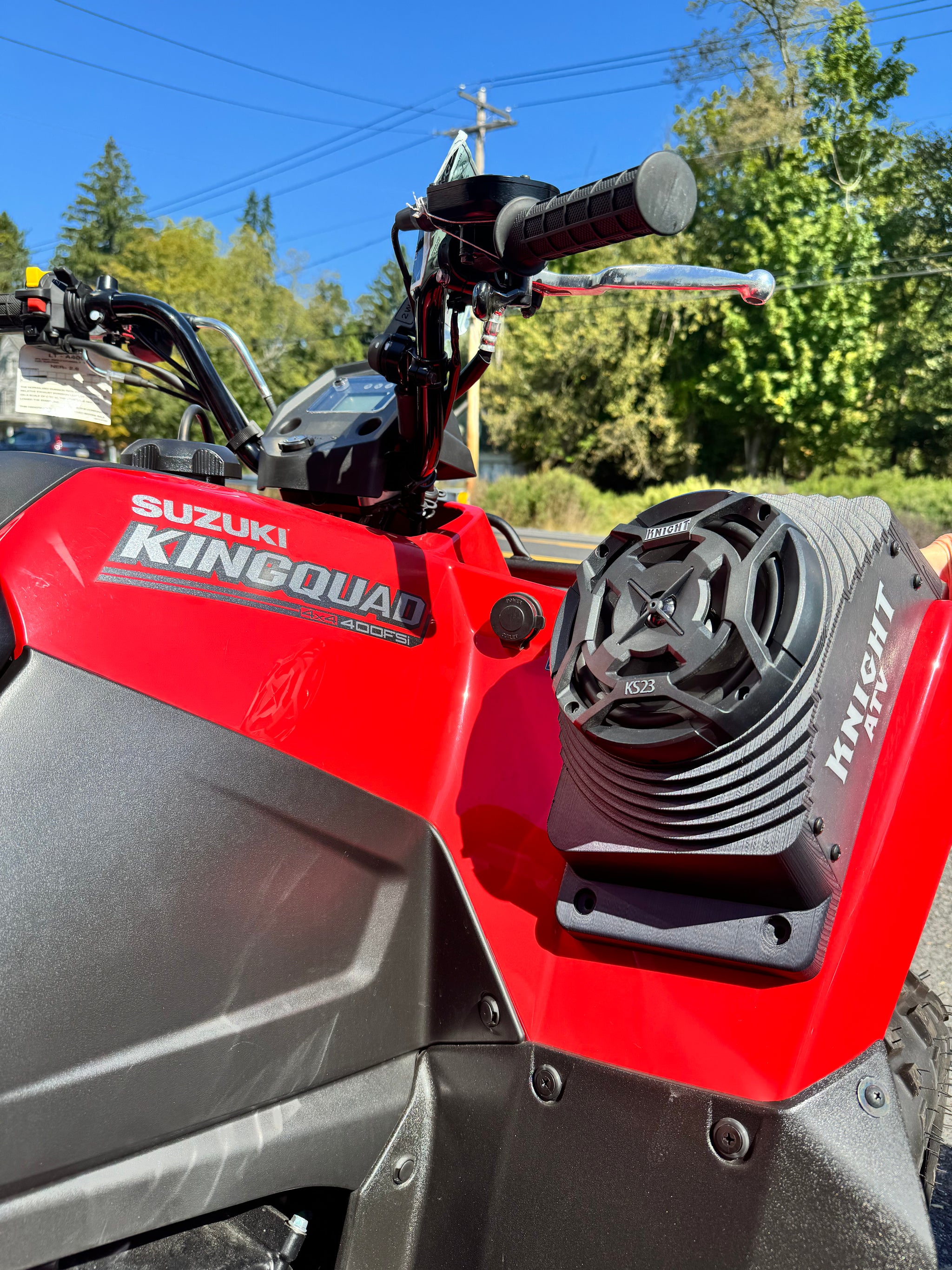 Suzuki KingQuad 400 Waterproof Fender Speaker Pods