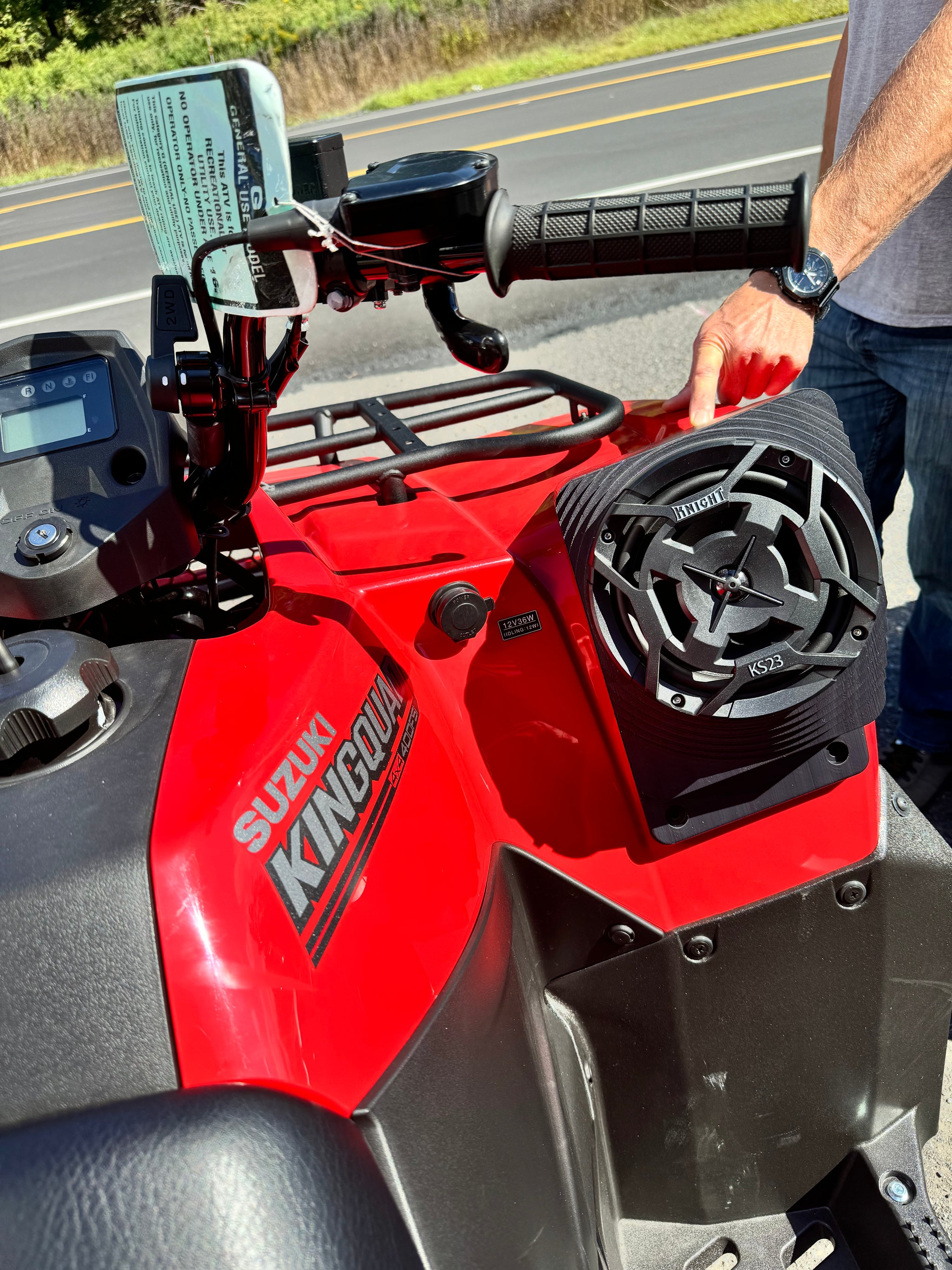 Suzuki KingQuad 400 Waterproof Fender Speaker Pods