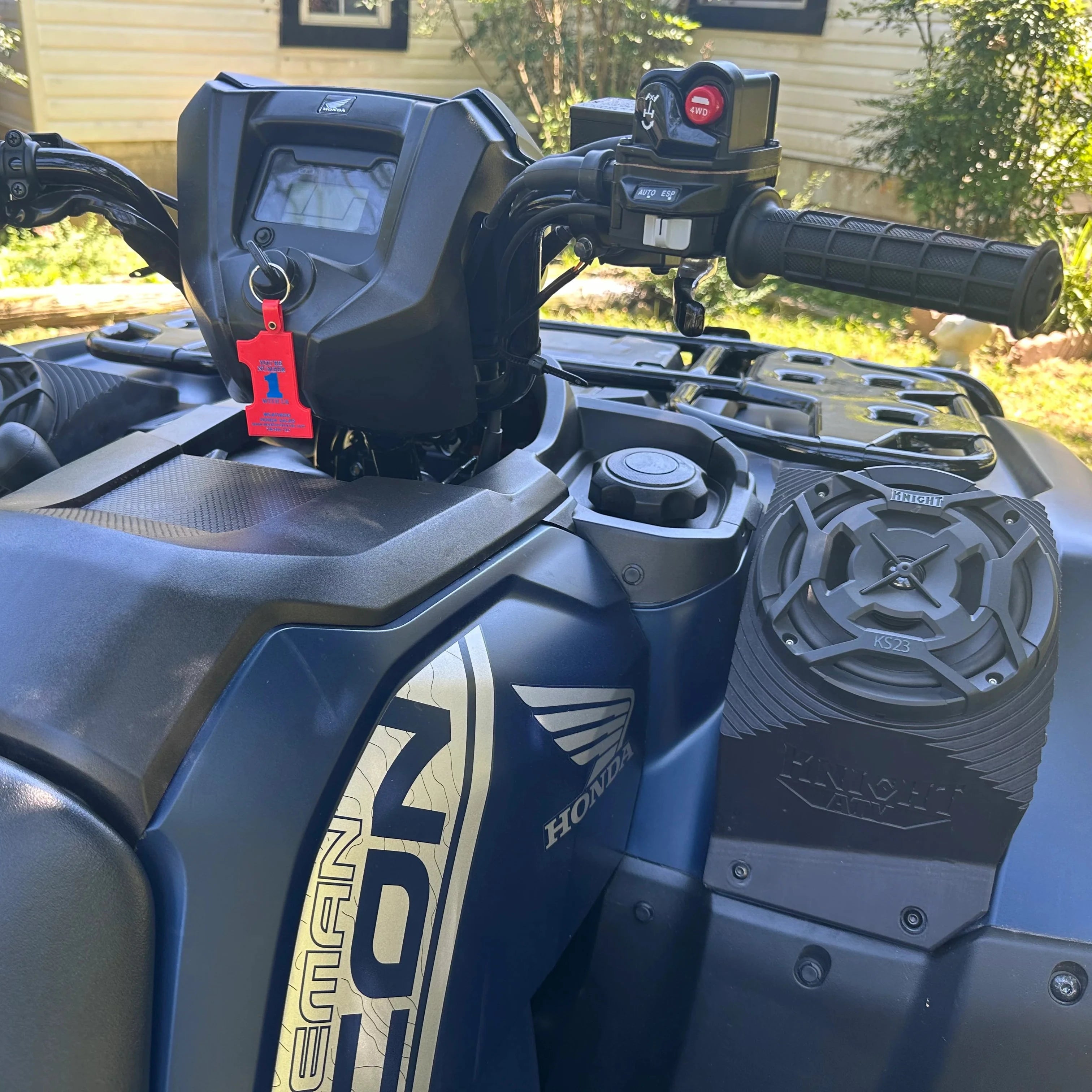 2014+ Honda Rancher, Foreman, Rubicon Bluetooth ATV Speaker Pods - Fender Mounted