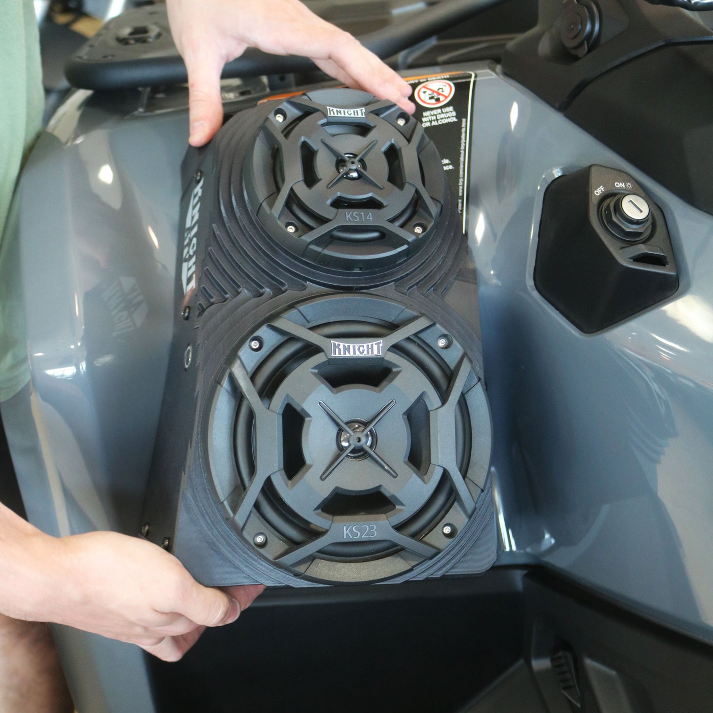 Can Am Outlander (12–25) Bluetooth LED Double ATV Sound System