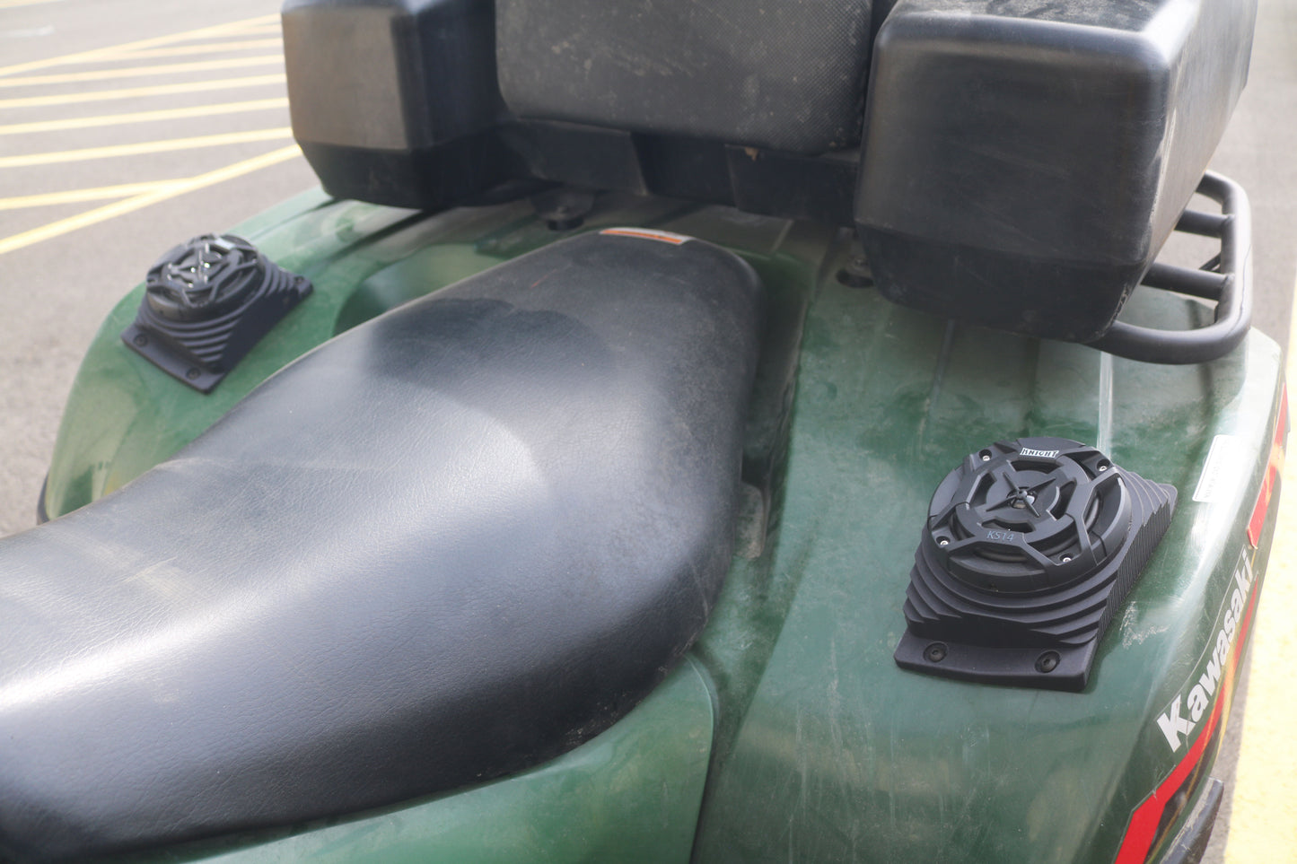 2002 to 2023 Brute Force/Prairie 750 Bluetooth ATV Rear Speaker Pod Add Ons - Rear Fender Mounted