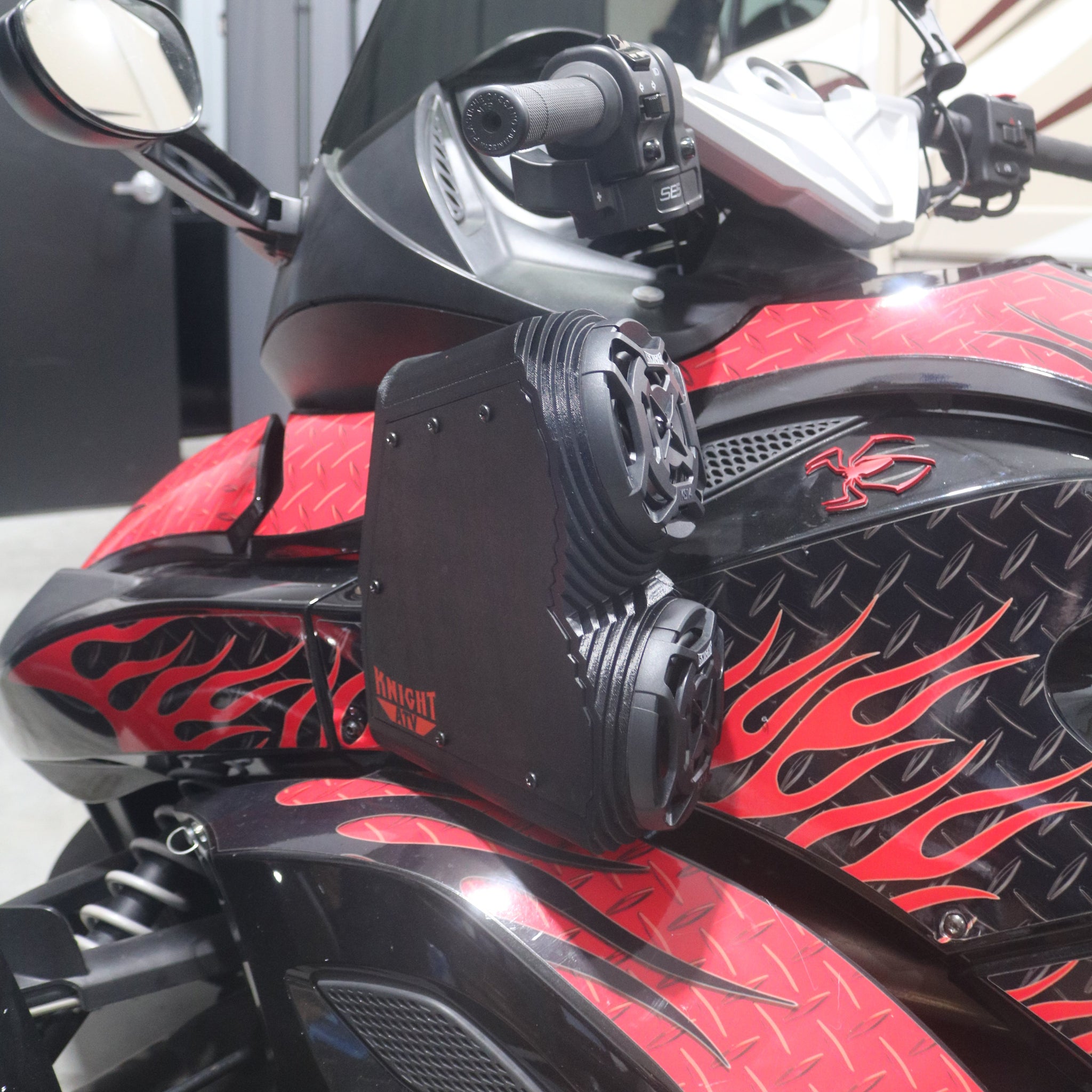 2012 Can-Am Spyder Dual 4 inch Speaker Side Pods
