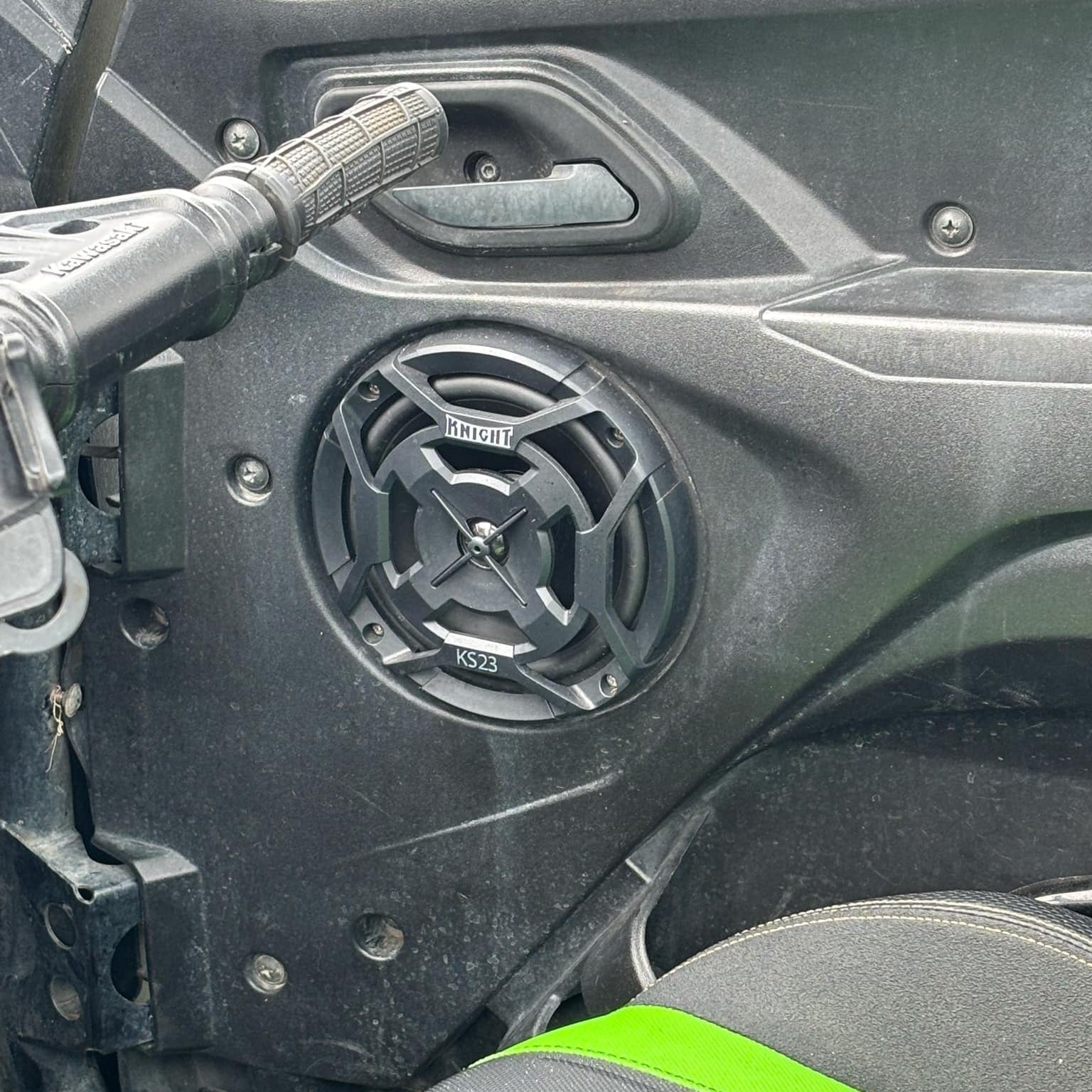 Knight ATV KS23 Speaker in a door on a UTV