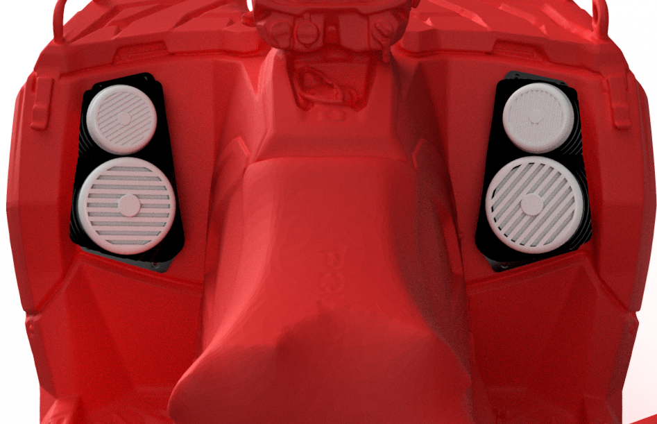 Polaris Sportsman 570 (2021–2026) Bluetooth LED Double ATV Sound System