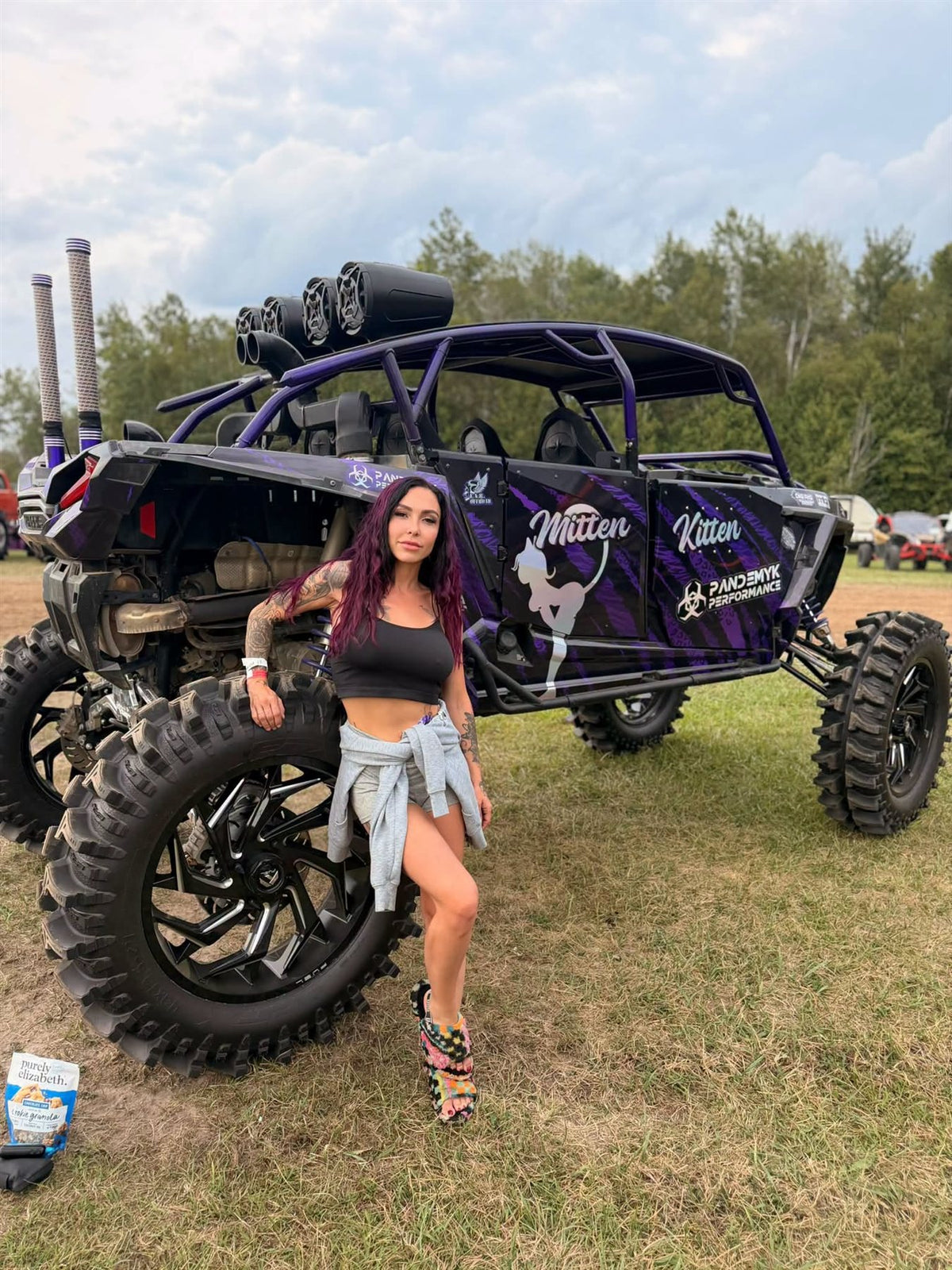 Kelsey Lynn standing with her purple RZR