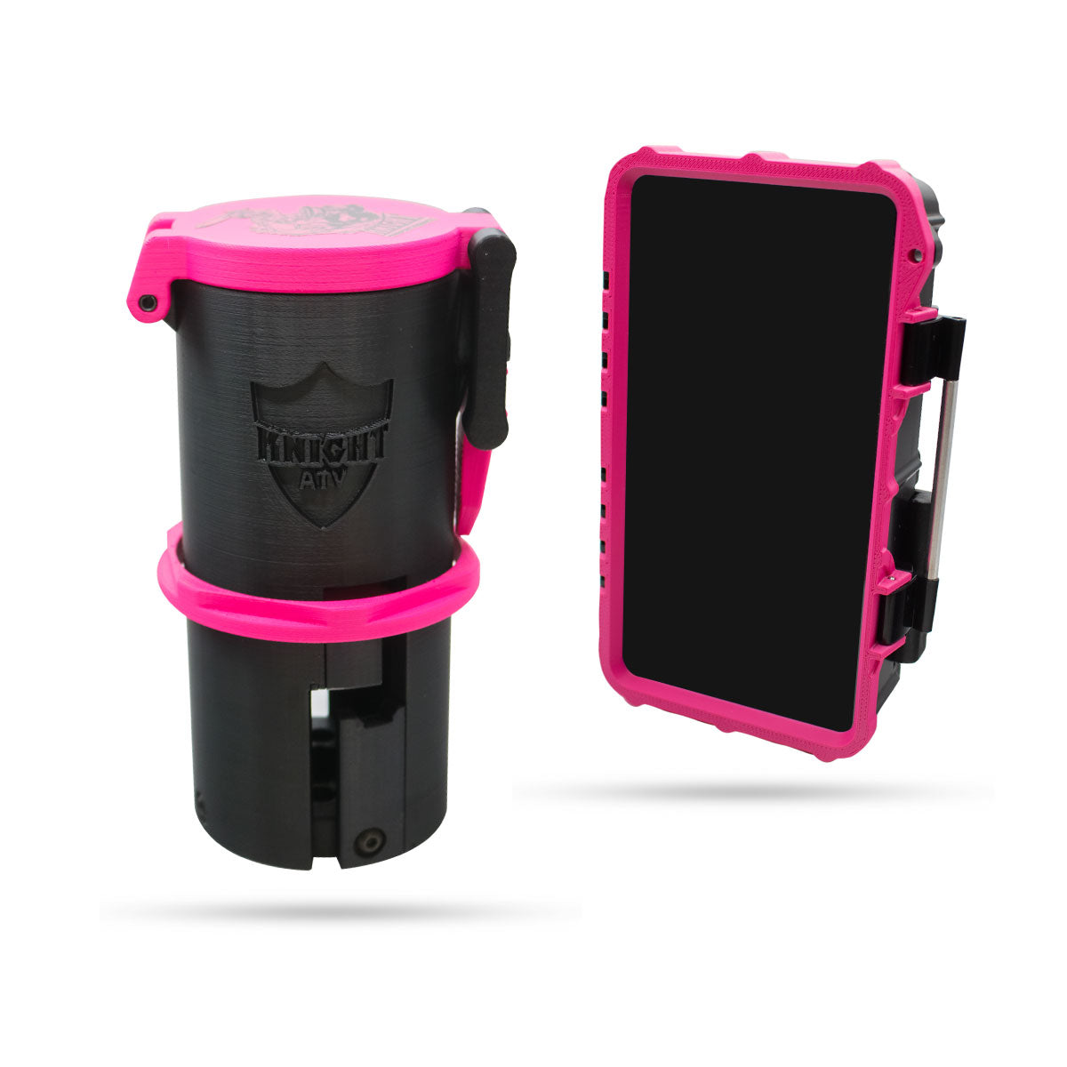 SafeBox phone holder & Knight Shield drink holder bundle