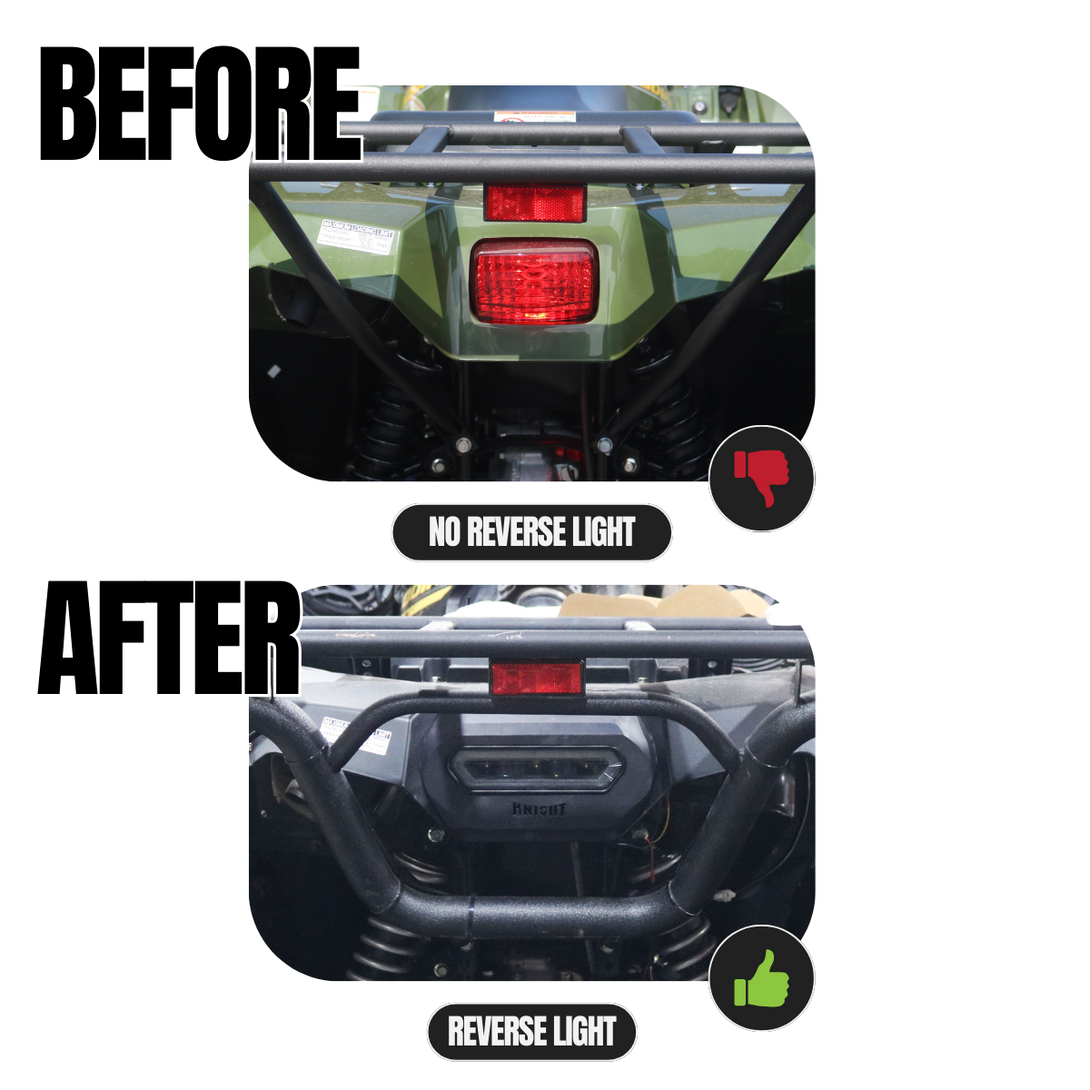 2024 Yamaha Kodiak ATV Tail Light with Reverse